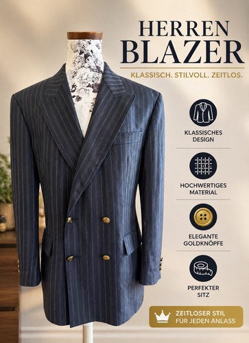 Exklusiver doppelreiher blazer - exklusiver,