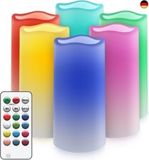 salipt LED Kerzen mit Timerfunktion, Dimmbar 13 Farben und Farbwechsel, RGB