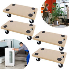 4-teiliges MDF Rollbrett-Set Möbel und Transportroller Umzugshelfer bis 200kg DE
