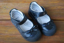 Echt Leder Schuhe Ballerinas  Pediped Flex fit System schwarz Klett Gr. 24