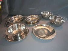 Metall Servier schalen Platten