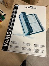 Tischständer L-Form mit 20 Sichttafeln farbsortiert Vario Table 20 Durable