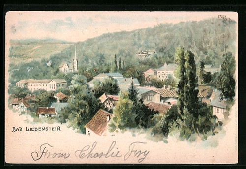 Lithographie bad liebenstein - lithographie,