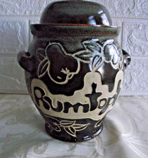 Rumtopf mit deckel ddr keramik - rumtopf,