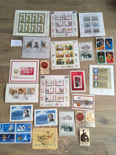 Briefmarke DDR Block Sammlung Weltraumflug Kunst Zirkus Luther Post Marke