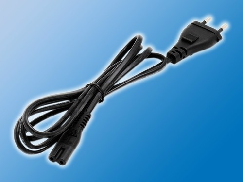Euro netzkabel mit doppelnut - mit,