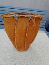 Leder Beutel hellbraun Trachten Dirndltasche Glattleder NEU