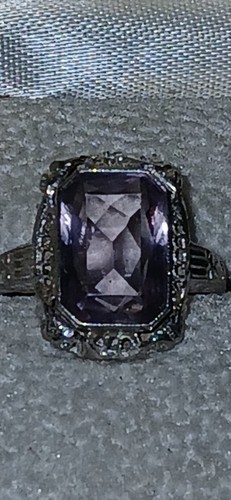 Filagraner art deco ring - art,