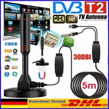 Zimmerantenne Innenantenne TV Digital Antenne Radio Verstärker HDTV DVB-T2 DHL