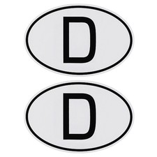 2 x D-Schild magnetisch