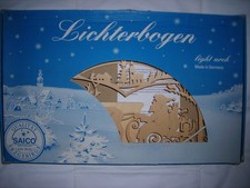 "Saico"Lichterbogen,Erzgebirge Seiffen,Holz,mit Erhöhung,gebraucht
