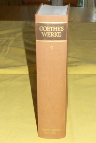 Goethes werke hamburger - werke, –