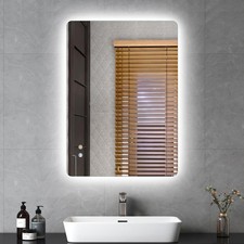 LED Badezimmerspiegel Badspiegel mit Touch Beleuchtung Beschlagfrei Wandspiegel