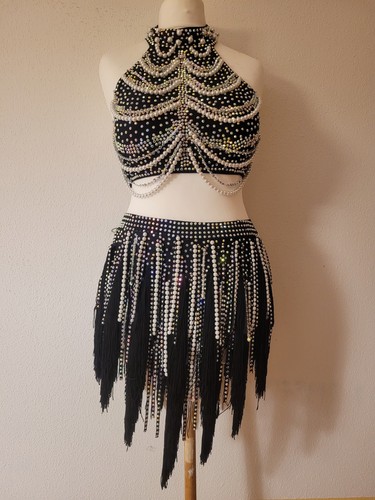 Latein turnierkleid schwarz - latein, turnierkleid,