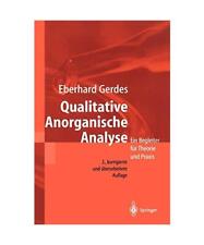 Qualitative Anorganische Analyse: Ein Begleiter für Theorie und Praxis, Eberhar