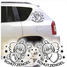 Autoaufkleber Schutzengel Engel Angel Auto Aufkleber Sticker Sterne Set 2er A217