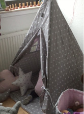 Kinder Tipizelt grauer Stern