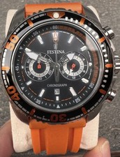 Festina F16574 Chrono 1/10 Sek. Herren 46mm Day/Date Armbanduhr