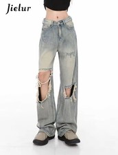 Damen Jeans Hose Röhrenjeans
