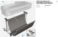 HP Plotterständer mit Auffangkorb für Plotter HP T120 / T130 /T520 /T530-24"