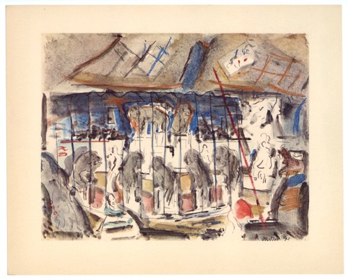 John marin lithografie 1950 - marin,