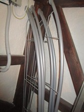 3 hohe gleiche Wandregale komplett mit 14 Holzböden je  190 h ges  ca 190 cm b