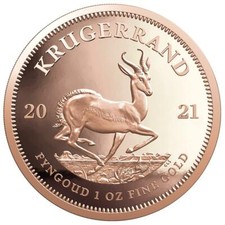 Goldmünze Südafrika Krügerrand 2021 - im Holz-Etui - 1 Oz PP