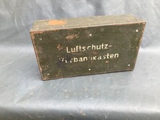 original Luftschutz Verbandkasten Blech Wehrmacht Chemnitz DAPOL Stempel [3891-3