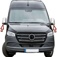 Edelstahl Spiegelkappen Chrom passend für MB Sprinter  W907, W910 | BJ ab 2018>
