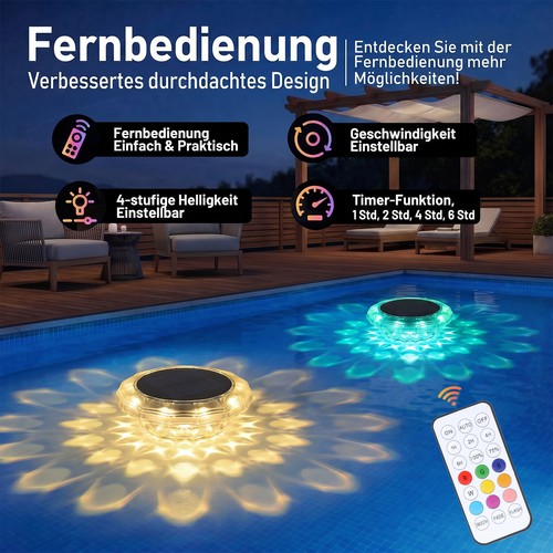 Solar poolbeleuchtung - solar,