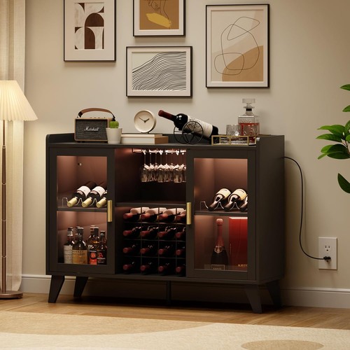 Coffee bar cabinet - bar, led
