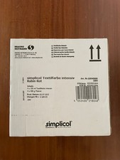 Simplicol Textilfarbe intensiv Rubin-Rot - Einfaches Färben (4er Pack)