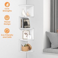 5 Ebenen Eckregal Wandregal