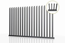 Moderne Metallzaun Sektion -