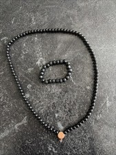 Holzperlen Kette + Armband