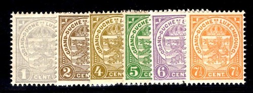 Luxemburg 1907 120 - 1907, 84-88,120