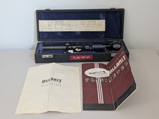 Komplettes Stanley Allbrit Planimeter im schwarzen Gehäuse - schöner Zustand
