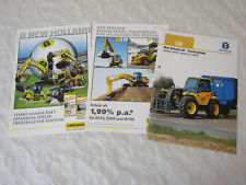 3 Prospekte New Holland LM 410 425 430 Teleskoplader  um 2001