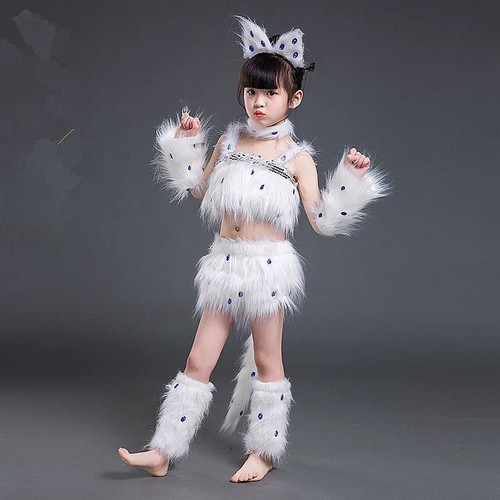 Weißes katzenkostüm mädchen - katzenkostüm,