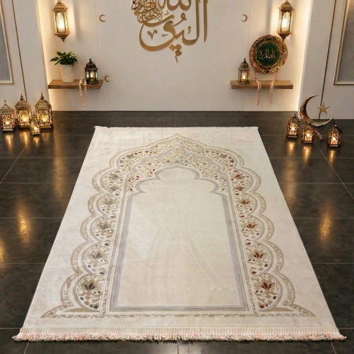 Gebetsteppich mit mihrab motiv - gebetsteppich,