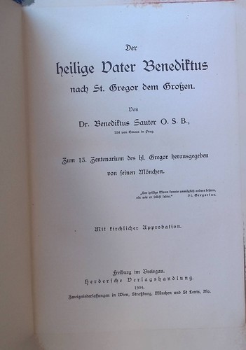Der heilige vater - heilige, benediktus