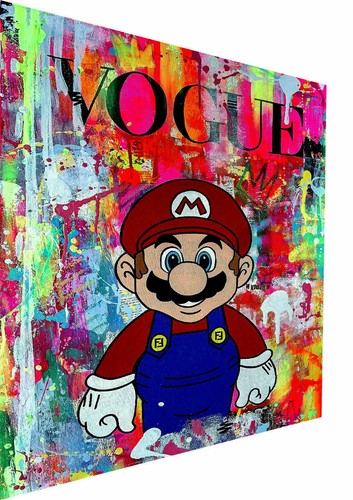 Pop art kunst - mario, kart
