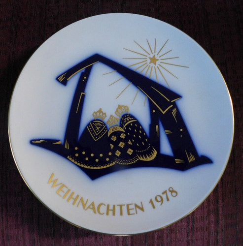 1978 kpm weihnachten plate - kpm,