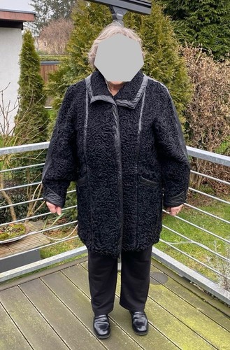 Pelzjacke persianer schwarz - pelzjacke,