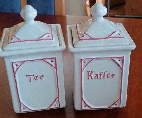 Keramik vorratsdose - 2x,