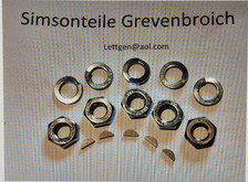 5x SCHEIBENFEDER,5MUTTER,5X