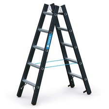 Zarges SL Doppelleiter Megastep B 2x5 Stufen Stehleiter Bockleiter Alu Z600