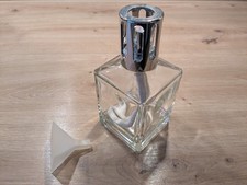 Lampe Berger - Duftlampe -  Cube klar - silbern - gebraucht