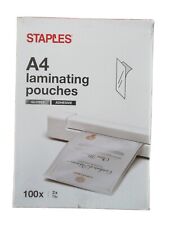 Staples Laminierfolien A4 Glänzend Selbstklebend 100Stk.
