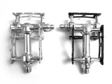 MKS Pedale "Sylvan Track" Retro Rennrad Singlespeed Fixie schwarz silber